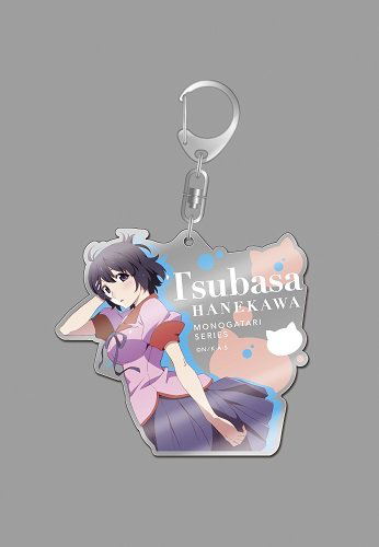 Monogatari Series Second Season Big Acrylic Key Ring: Hanekawa Tsubasa Anime Ver. image 1