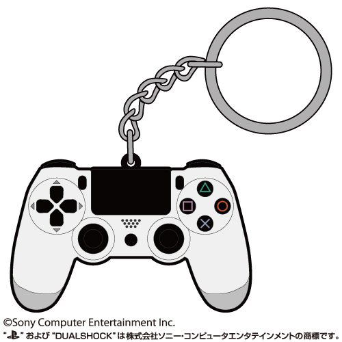 PlayStation Family Mark Rubber Keychain: Dualshock 4 (Re-run) image 1