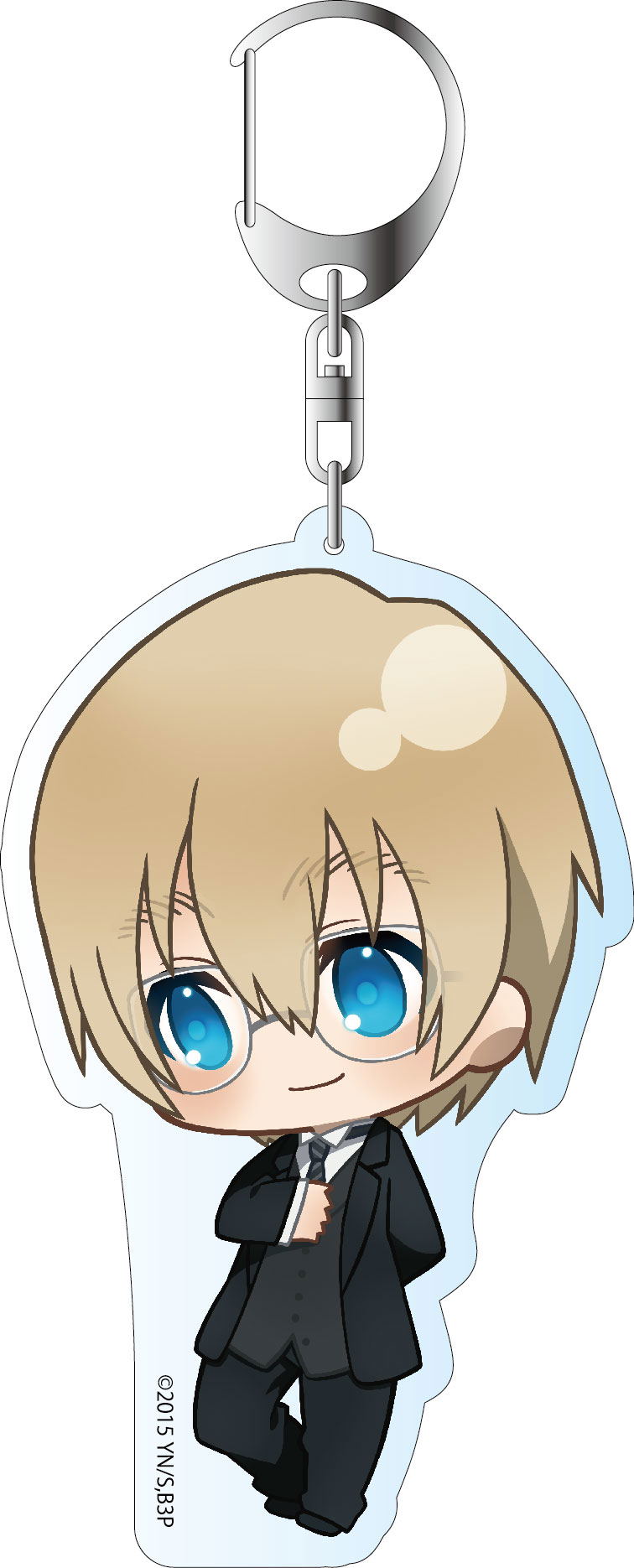 Blood Blockade Battlefront ED Ver. Deka Key Chain: Black image 1