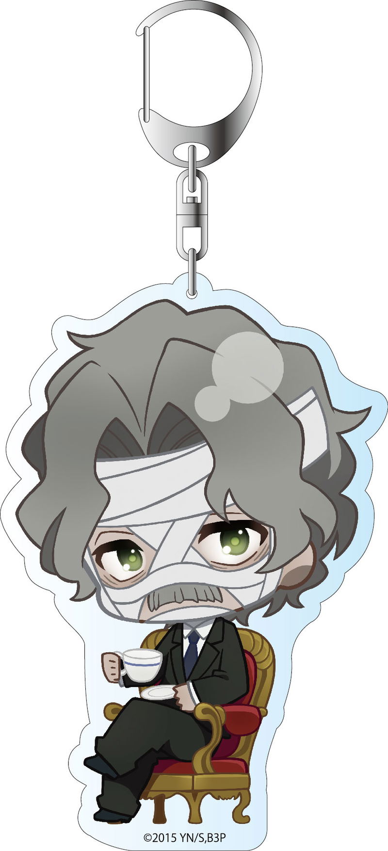 Blood Blockade Battlefront ED Ver. Deka Key Chain: Gilbert F. Altstein image 1