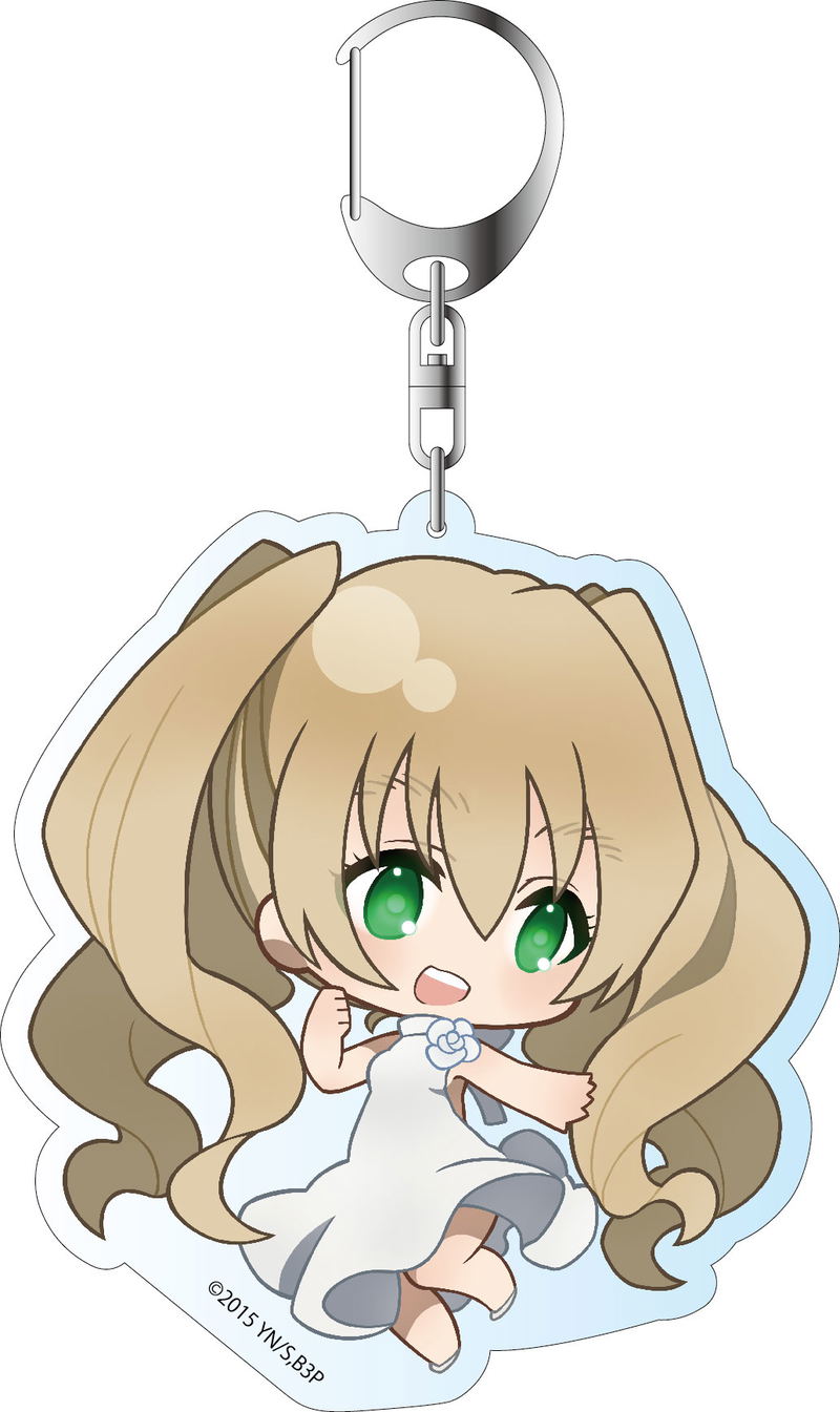 Blood Blockade Battlefront ED Ver. Deka Key Chain: White image 1