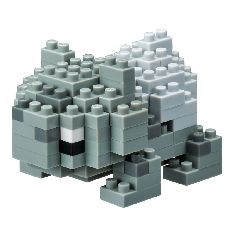 Nanoblock NBPM-016 Pokemon: Bulbasaur Monochrome image 1