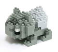 Nanoblock NBPM-016 Pokemon: Bulbasaur Monochrome thumbnail 2