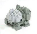 Nanoblock NBPM-016 Pokemon: Bulbasaur Monochrome image 4