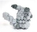 Nanoblock NBPM-014 Pokemon: Pikachu Monochrome thumbnail 4