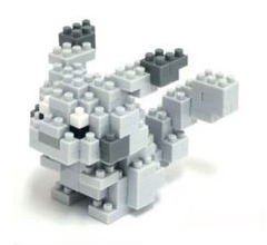 Nanoblock NBPM-014 Pokemon: Pikachu Monochrome