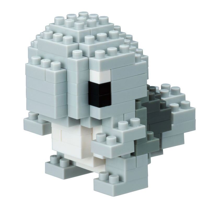 Nanoblock NBPM-017 Pokemon: Squirtle Monochrome image 1