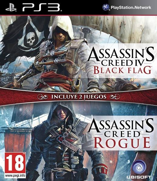 impulso Escultor núcleo Assassin's Creed IV: Black Flag and Assassin's Creed: Rogue Double Pack for  PlayStation 3
