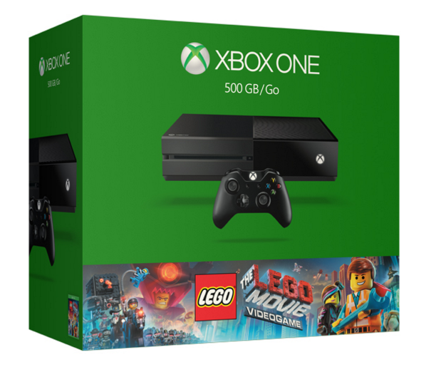 Xbox One 500GB Console System [The LEGO Movie Videogame Bundle Set] (Black) image 1
