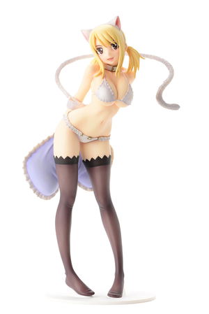 Fairy Tail 1/6 Scale Pre-Painted PVC Figure: Lucy Heartfilia White Cat Gravure Style_