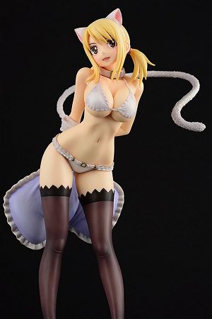 Fairy Tail 1/6 Scale Pre-Painted PVC Figure: Lucy Heartfilia White Cat Gravure Style