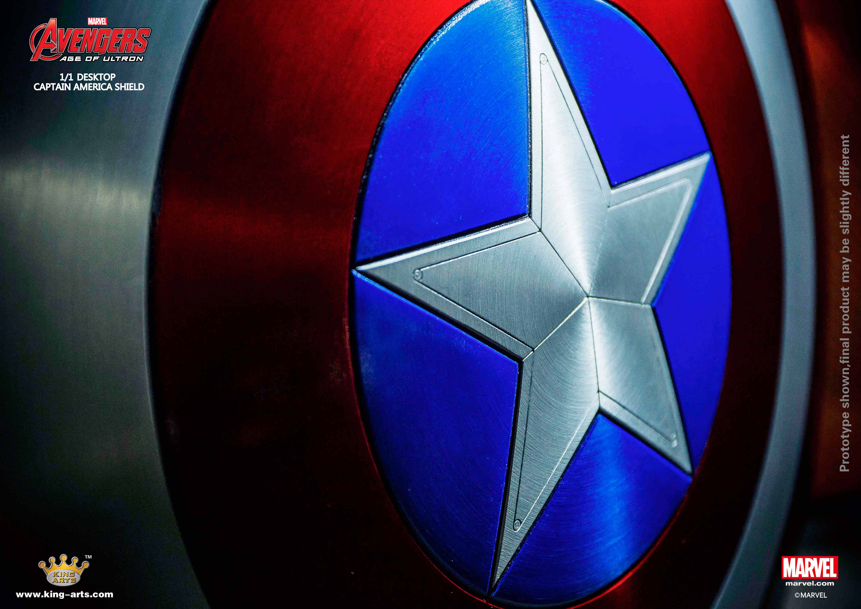 King Arts 1/1 Movie Props Series Avengers Age of Ultron: AUM2 Captain ...