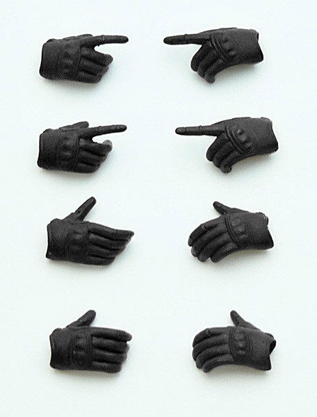Little Armory 1/12 Scale Runner Kit: LittleArmory-OP3 figma Tactical Gloves (Stealth Black) (Re-run) image 1