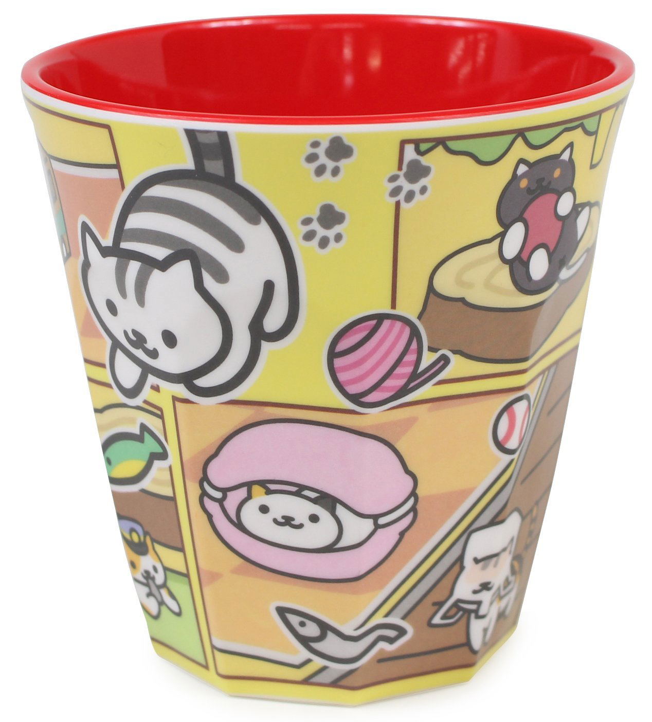 Neko Atsume Melamine Cup Ver.2 Yellow