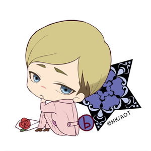 Attack on Titan Bocchi-kun Acrylic Charm: Christmas Ver. Erwin_