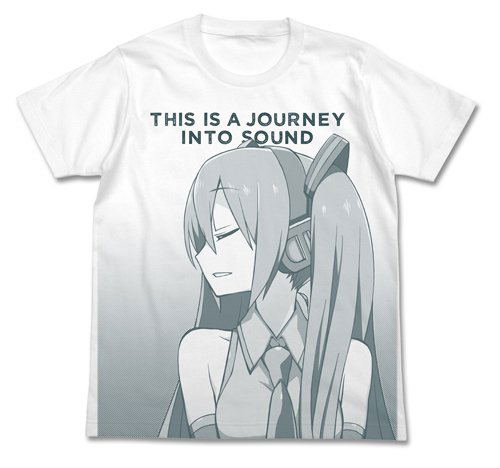 Hatsune Miku CHANxCO ver. JOURNEY T-shirt White (S Size) image 1