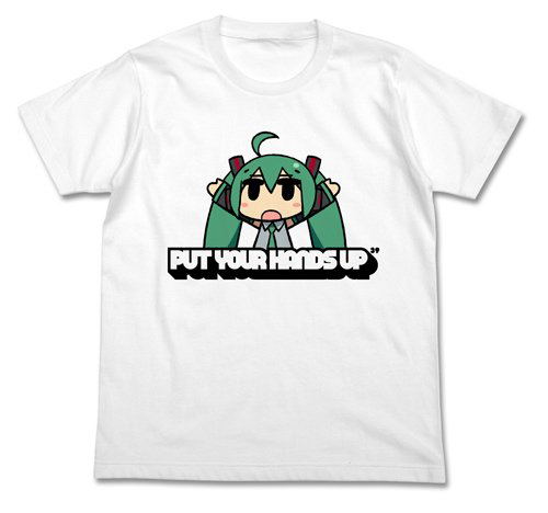 Hatsune Miku CHANxCO ver. Put Your Hands Up T-shirt White (L Size)