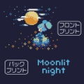 Hatsune Miku Putit Devil Ver. Moonlight T-Shirt Navy (L Size) thumbnail 3