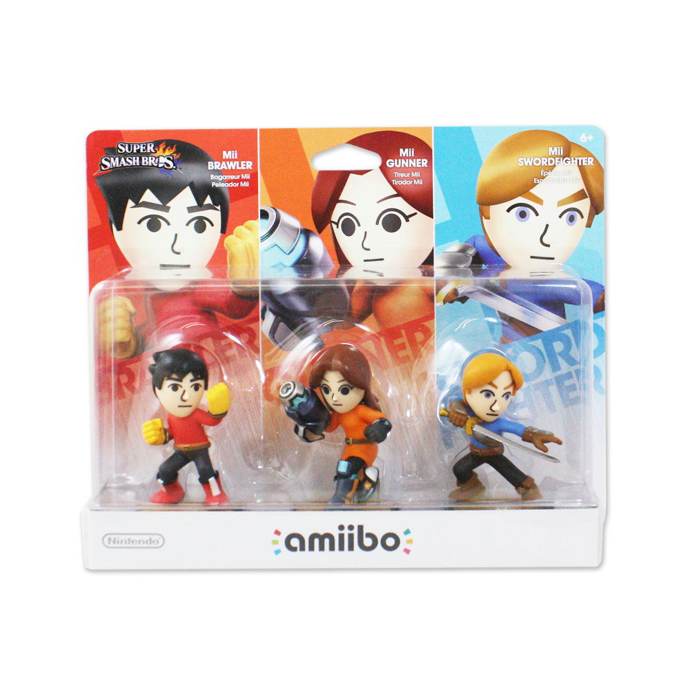 amiibo Super Smash Bros. Series Figure (Mii Brawler 3-Pack) for 