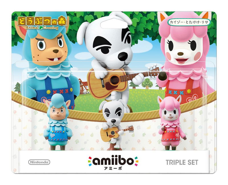 amiibo Animal Crossing Series Figure Triple Set (Totakeke / Kaizo / Risa) image 1
