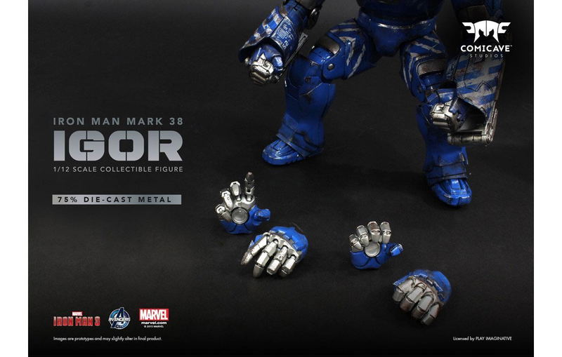 Iron Man 3 1/12 Scale Collectible Premium Figure: Iron Man Mark 38 Igor image 3