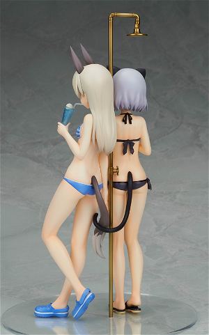Strike Witches 2 1/8 Pre-Painted PVC Figure: Sanya & Eila Swimsuit Ver.