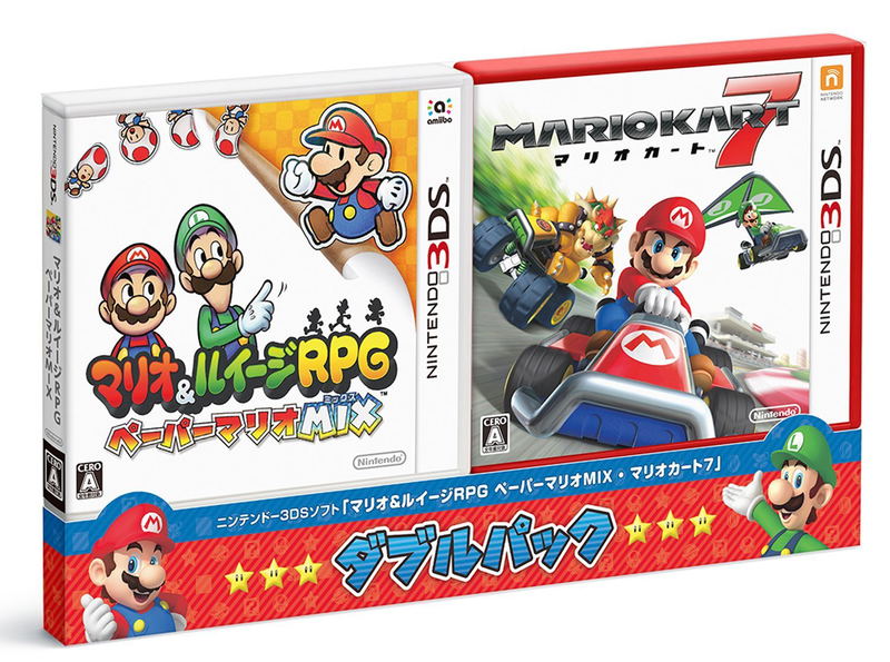 Mario & Luigi RPG Paper Mario Mix & Mario Kart 7 [Double Pack] image 1