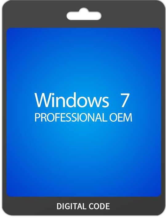 Microsoft Windows 7 Pro 32/64-Bit, Oem (Key Only) Digital