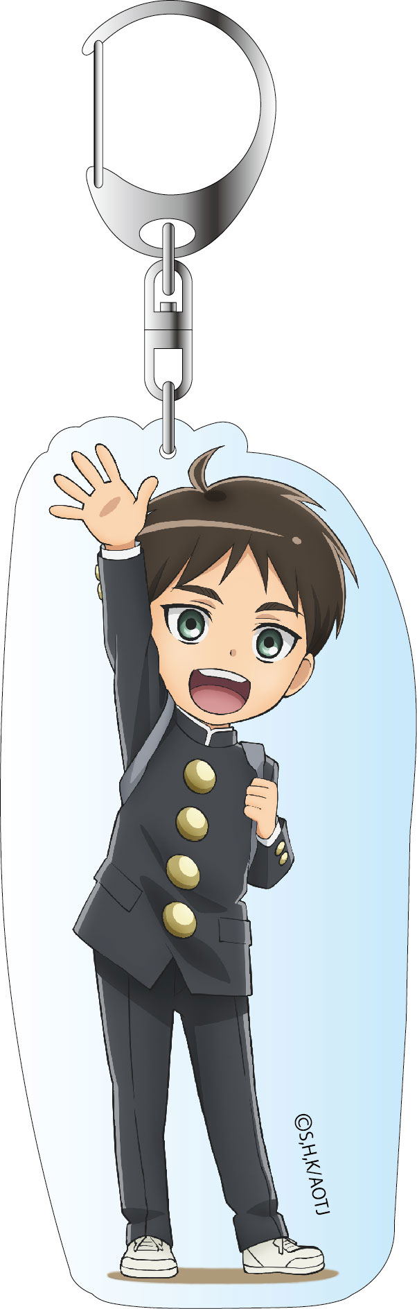 Attack on Titan Junior High Deka Key Chain: Eren Yeager image 1