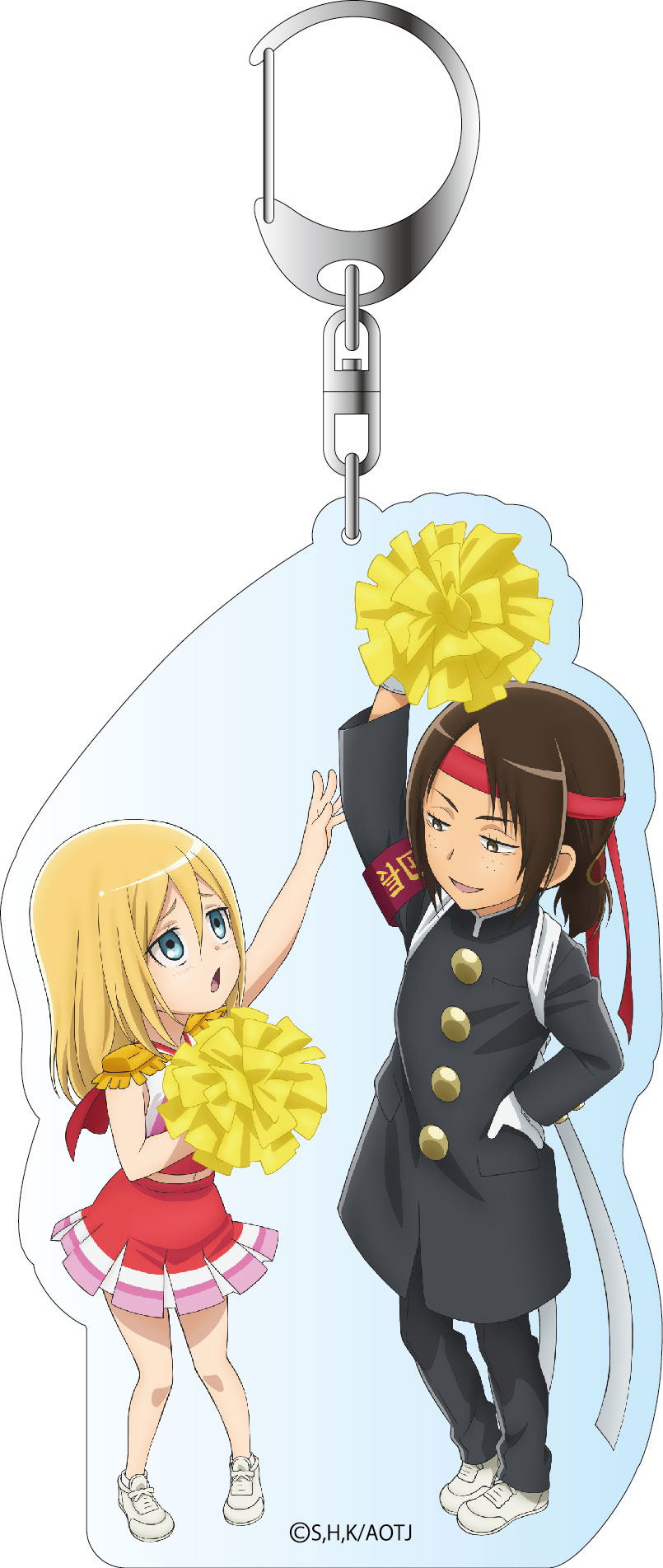 Attack on Titan Junior High Deka Key Chain: Krista & Ymir