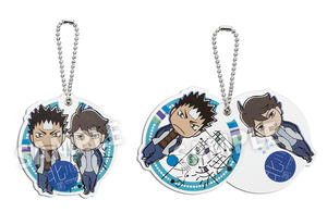 Haikyu!! Second Season Acrylic Slide Keychain: Oikawa & Iwaizumi_