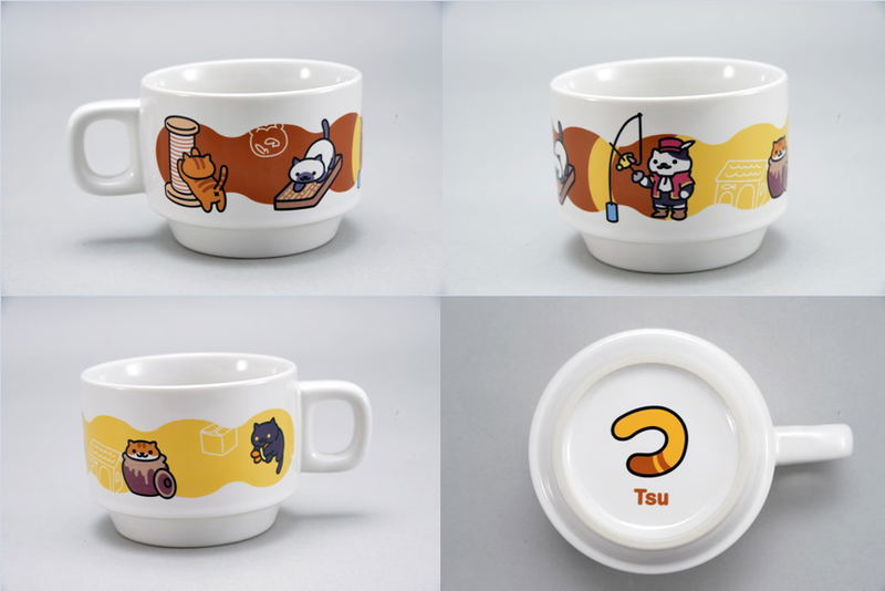 Neko Atsume Stacking Mug: Tsu image 1