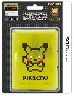 Pokemon Card Case 24 for 3DS (Pikachu Dot)_