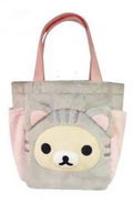 Rilakkuma Plush Tote Bag: Korilakkuma thumbnail 1
