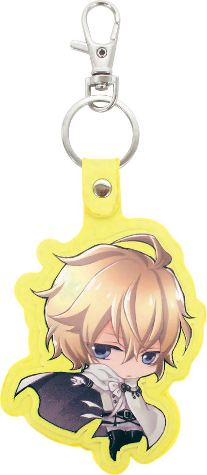Seraph of the End Leather Key Ring: SD Hyakuya Mikaela image 1