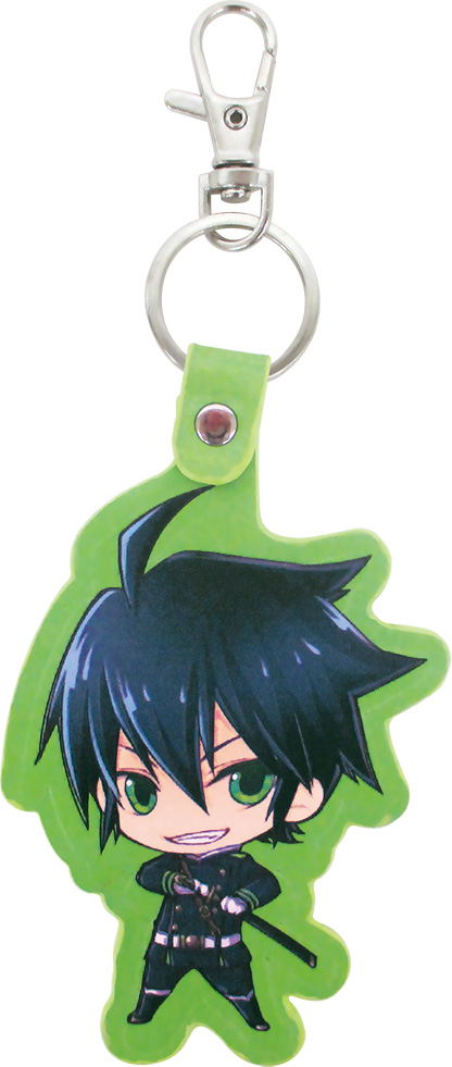 Seraph of the End Leather Key Ring: SD Hyakuya Yuuichirou image 1