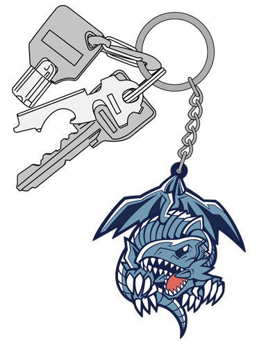 Yu Gi Oh! Duel Monsters Tsumamare Keychain: Blue Eyes White Dragon (Re-run) image 3