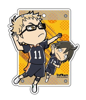 Haikyu!! Jumping Acrylic Pass Case: Tsukishima Kei & Yamaguchi Tadashi_