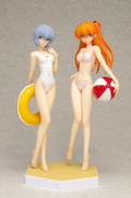 Beach Queens Evangelion 1/10 Scale Pre-Painted Figure: Ayanami Rei & Soryu Asuka Langley Comic Ver. Set thumbnail 2