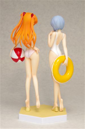 Beach Queens Evangelion 1/10 Scale Pre-Painted Figure: Ayanami Rei & Soryu Asuka Langley Comic Ver. Set