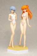 Beach Queens Evangelion 1/10 Scale Pre-Painted Figure: Ayanami Rei & Soryu Asuka Langley Comic Ver. Set thumbnail 4