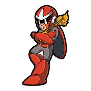 Megaman Embroidery Patch: Protoman_