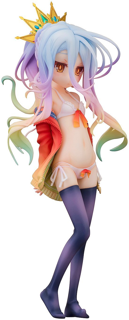 No Game No Life 1/7 Scale Pre-Painted Figure: Shiro Swimsuit Style image 1