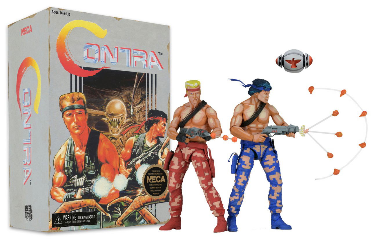 Contra 7 inch Action Figure: Bill Rizer & Lance Bean 2PK Video Game ...