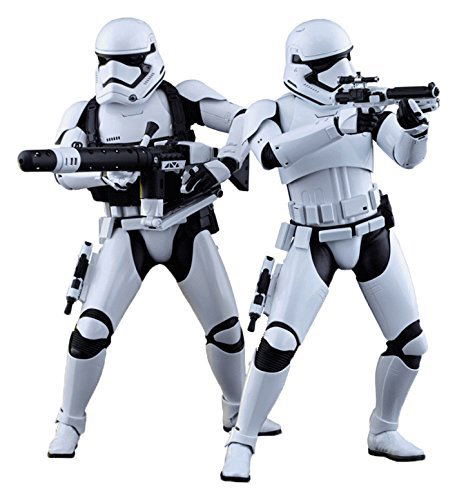 Star Wars The Force Awakens 1/6 Scale Collectible Figure: First Order Stormtrooper Officer and First Order Stormtrooper image 1