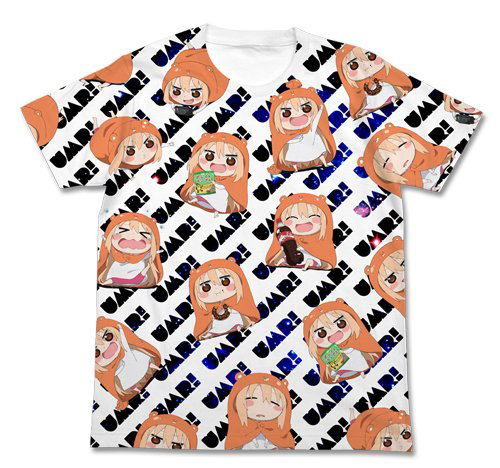 Himouto! Umaru-chan Full Graphic T-shirt White: Umaru (XL Size) image 1