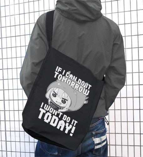 Himouto! Umaru-chan Shoulder Tote Bag Black: I Won't Do It Today! (Re-run) image 2