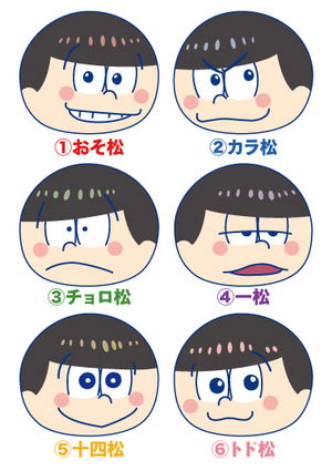 Osomatsu-san Omanjuu Niginigi Mascot (Set of 6 pieces)_