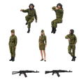PLAMAX 35-01 1/35 Scale Plastic Model Kit: Modern Russia Tank Crew Set (Re-run) thumbnail 1