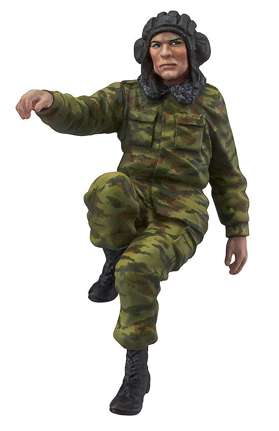 PLAMAX 35-01 1/35 Scale Plastic Model Kit: Modern Russia Tank Crew Set (Re-run) image 2